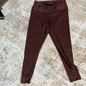 Reebok Metallic Burgundy Pants